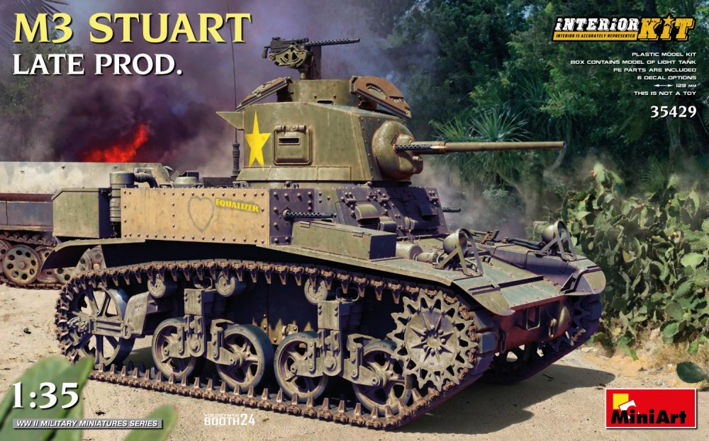 1/35 M3 Stuart Late Prod. w/ Interior Kit