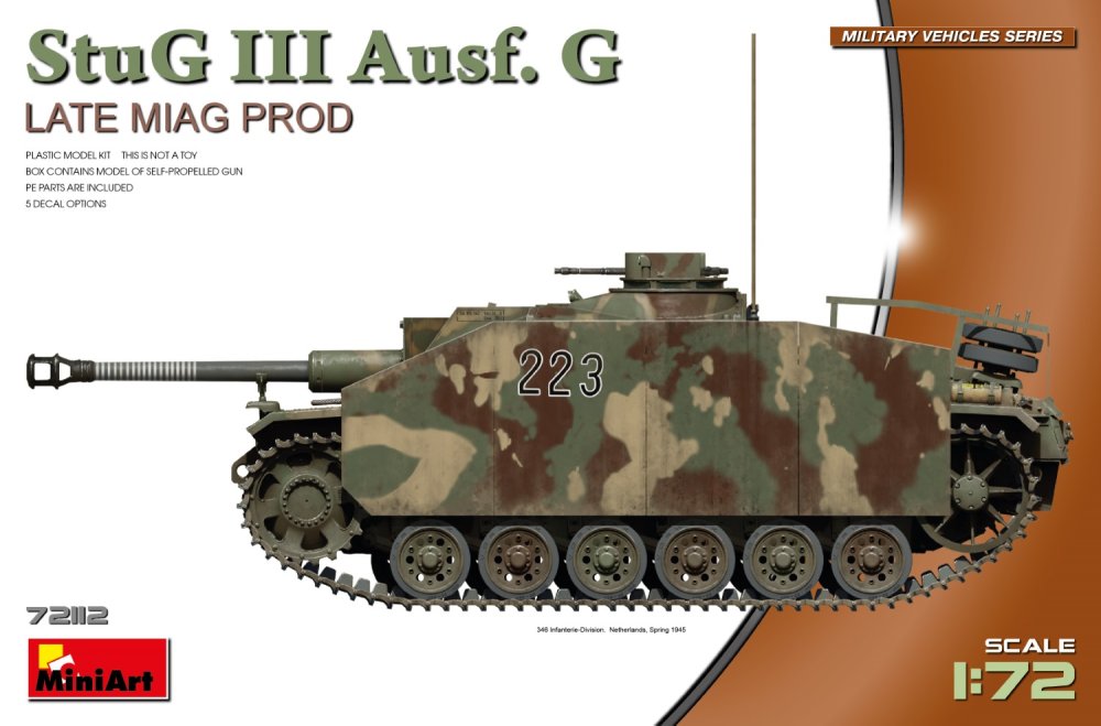 1/72 StuG III Ausf. G Late Miag Prod. (5x camo)