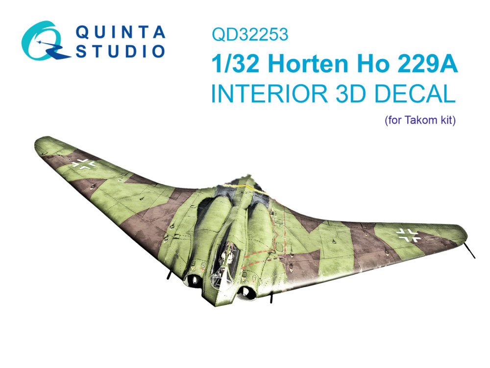 1/32 Horten Ho 229A 3D-Print.&col.interior (TAKOM)