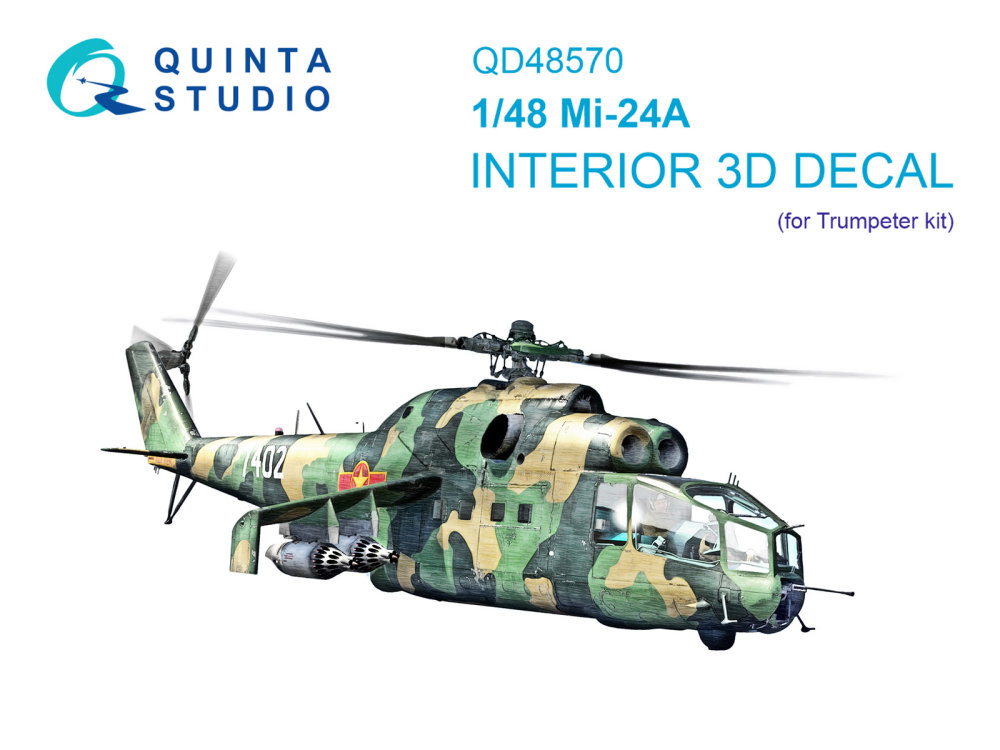 1/48 Mi-24A 3D-Print.&col.Interior (TRUMP)