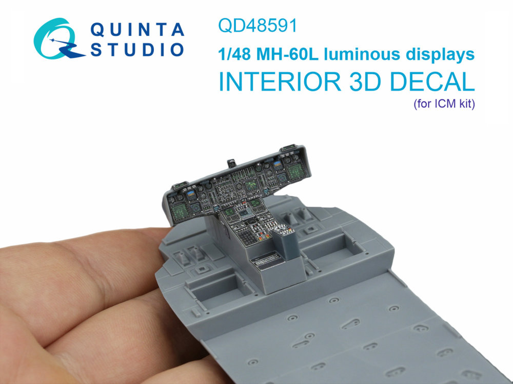 1/48 MH-60L Blackhawk luminous displays (ICM)
