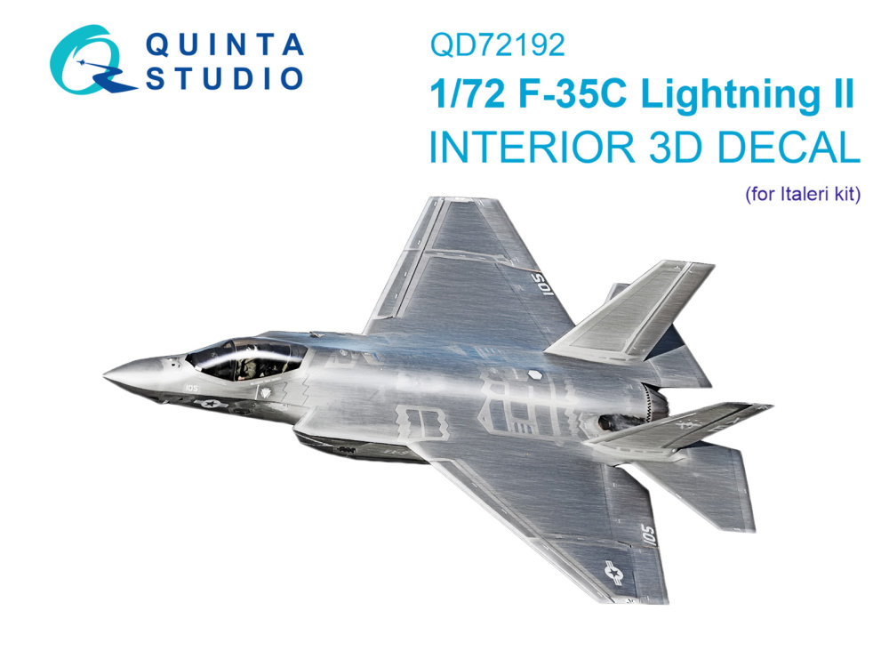 1/72 F-35C Lighting II 3D-Print.&col.inter.(ITAL)