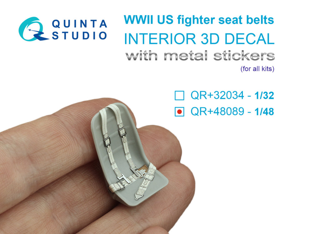 1/48 WWII US seat belts 