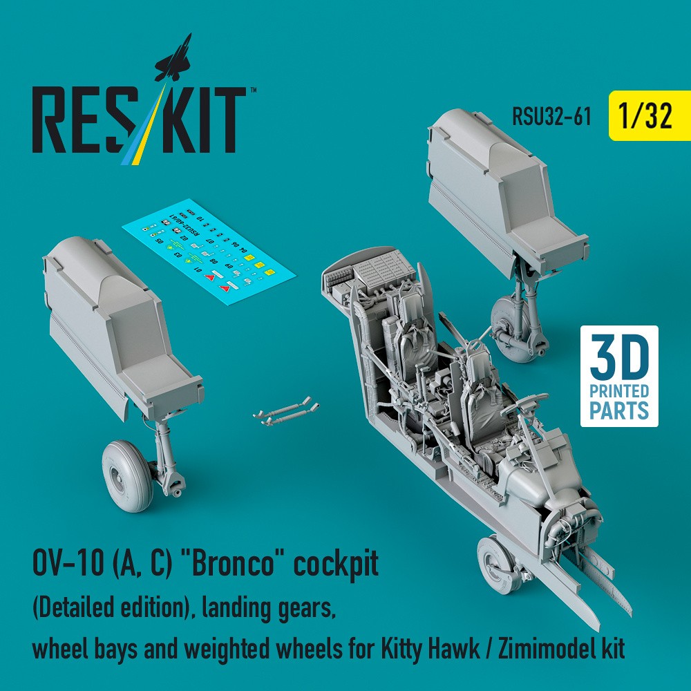 1/32 OV-10 (A, C) 'Bronco' cockpit, detailed edit.