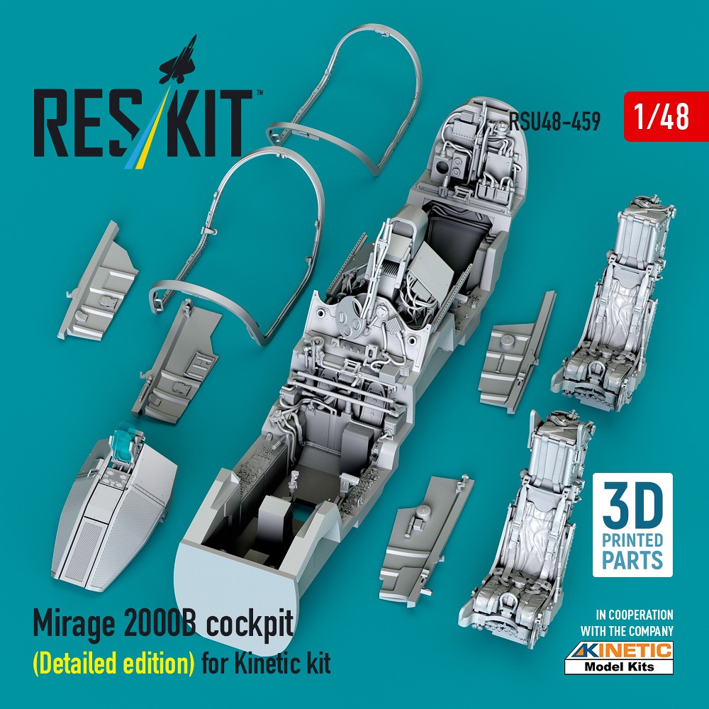 1/48 Mirage 2000B cockpit - Detailed edition (KIN)