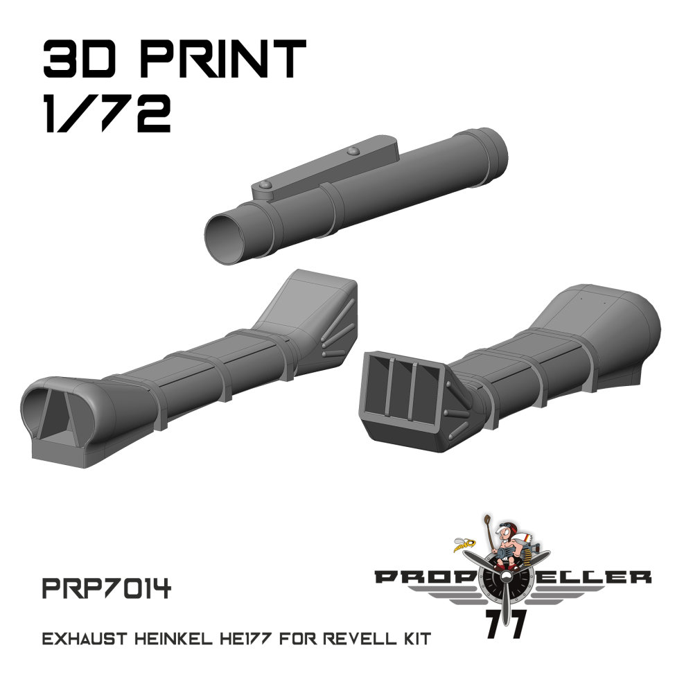 1/72 Heinkel He 177 Exhaust (REV)