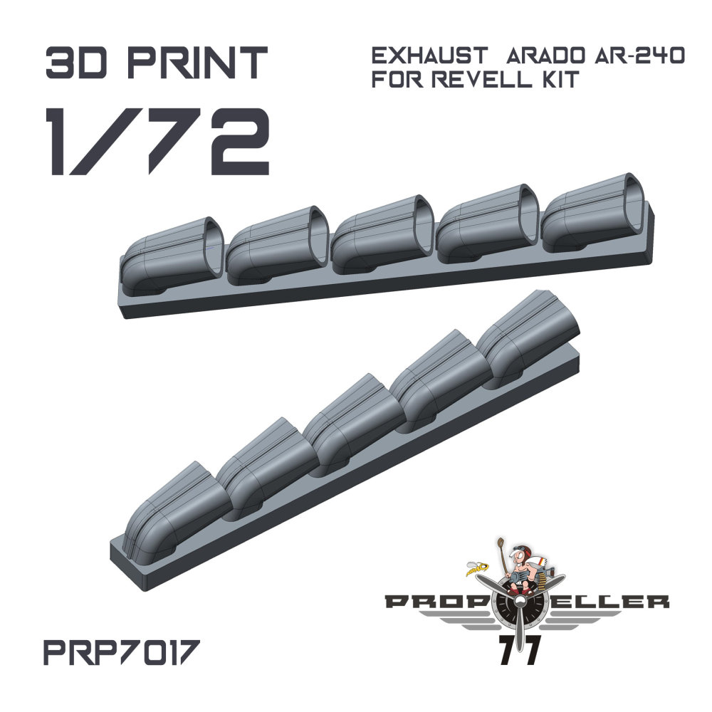 1/72 Arado Ar-240 exhaust type 1 (REV)