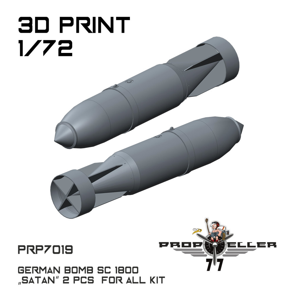 1/72 SC 1800 'Satan' German bomb (2 pcs.)