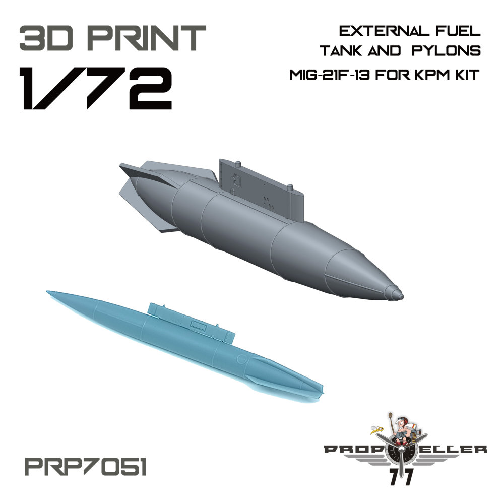 1/72 MiG-21F-13 external fuel tank&pylons (KPM)