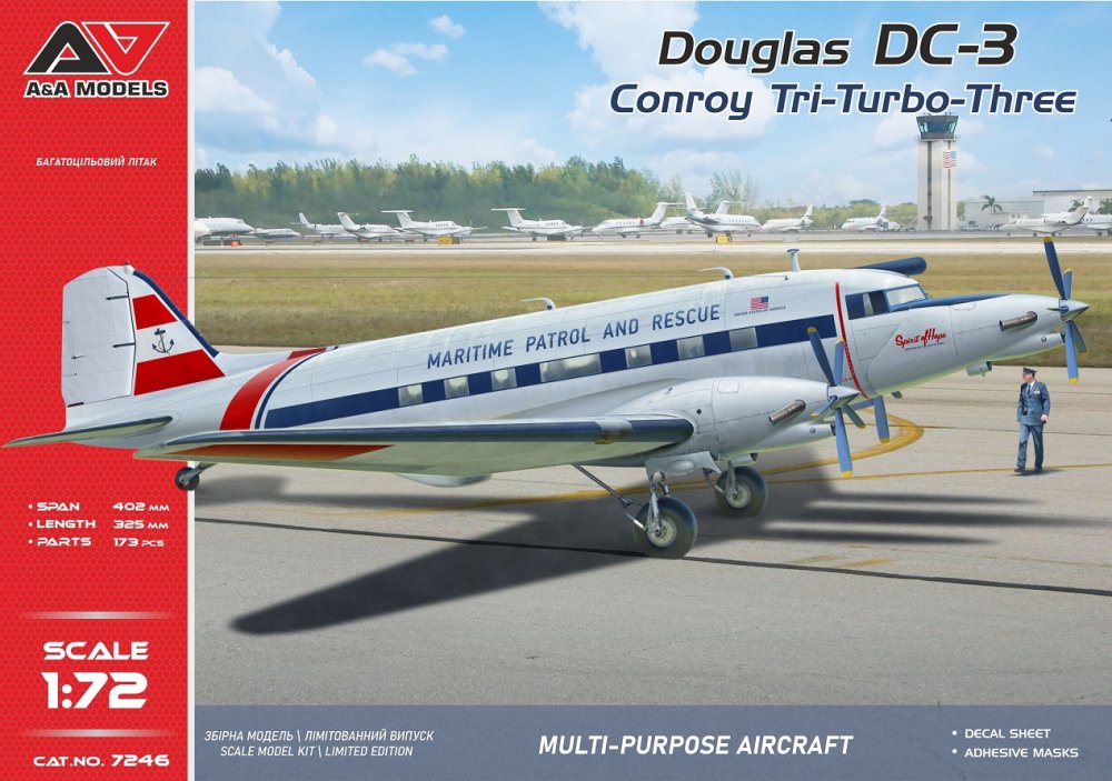 1/72 Conroy Tri-Turbo-3 (DC-3 Trimotor)