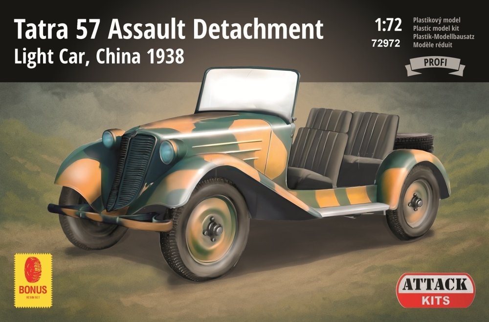1/72 Tatra 57 Assault Detach.Light Car, China 1938