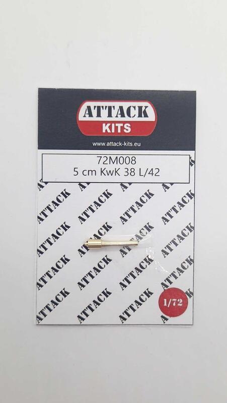 1/72 Metal Gun Barrel KwK 38 L/42