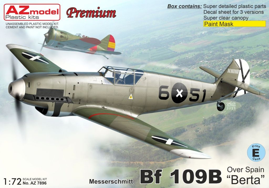 1/72 Bf 109B 'Berta' over Spain (3x camo)