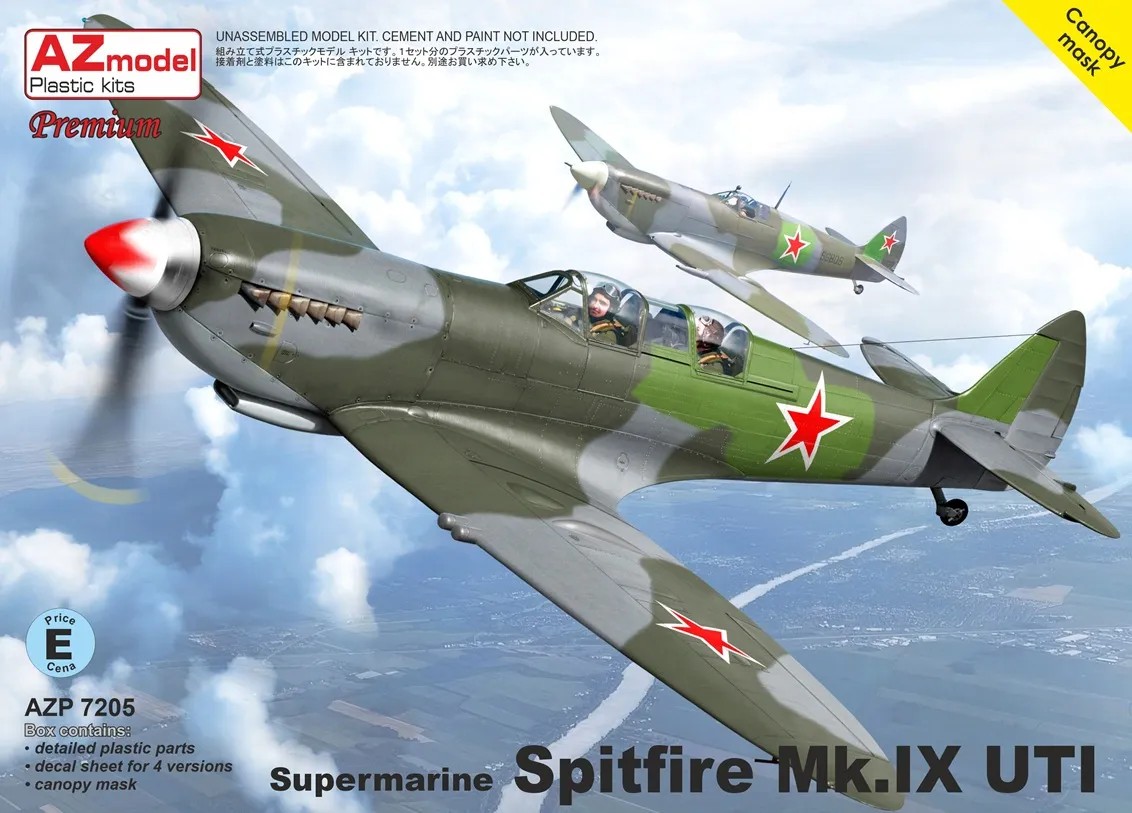 1/72 Spitfire Mk.IX UTI (4x camo) PREMIUM