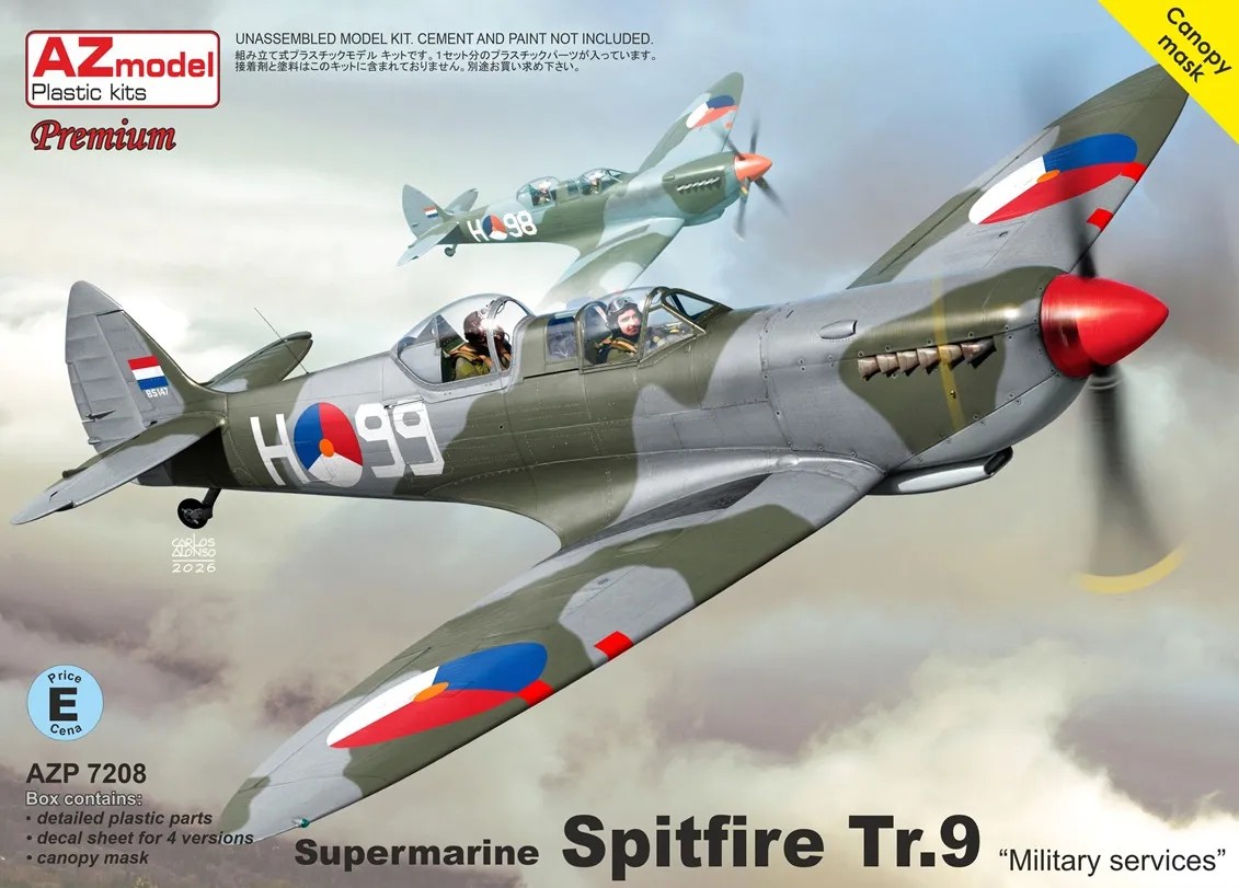 1/72 Spitfire Tr.9 'Military' (4x camo) PREMIUM
