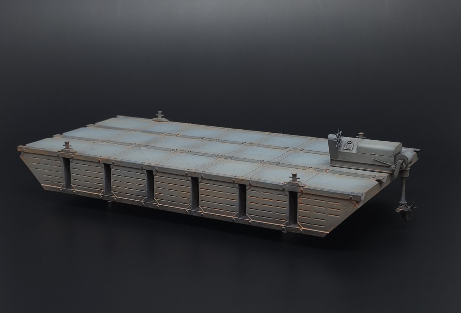 1/72 US Navy Seabees NL pontoon barge (resin kit)