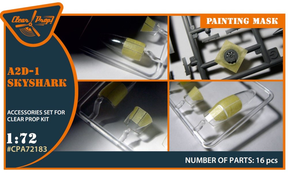 1/72 A2D-1 Skyshark painting mask (CL.PROP)