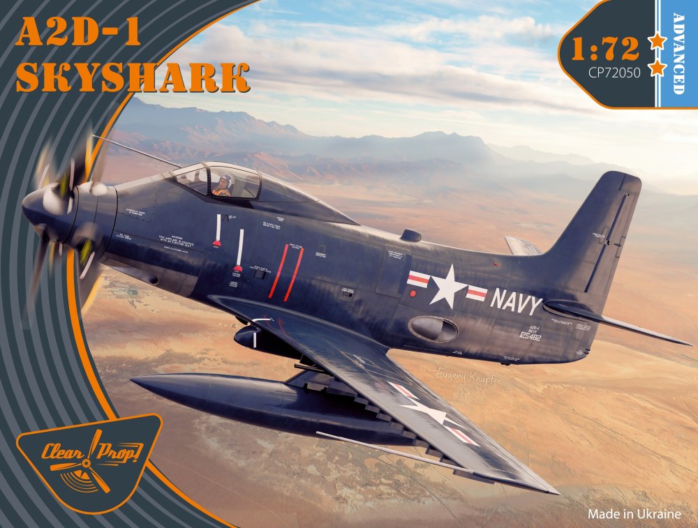 1/72 A2D-1 Skyshark Advanced kit (4x camo)