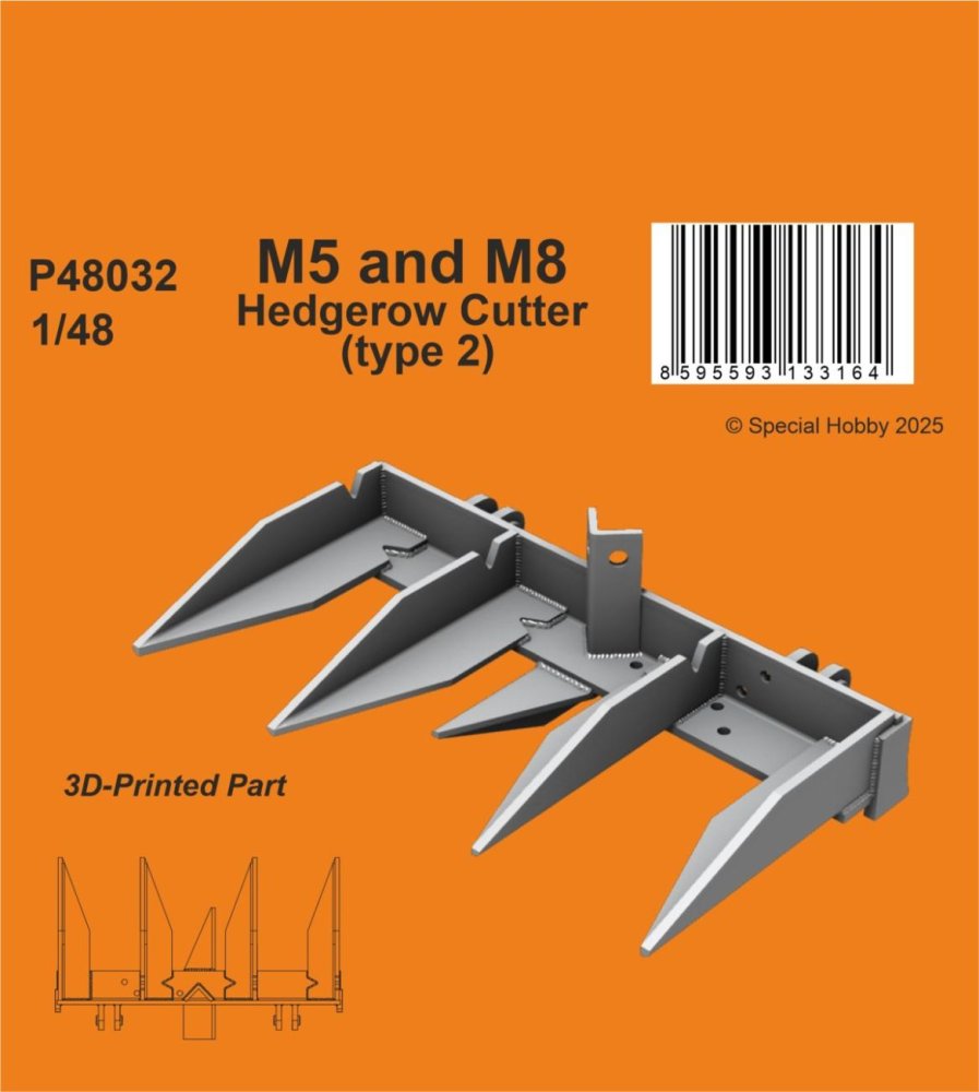 1/48 M5 and M8 Hedgerow Cutter - type 2 (TAM)