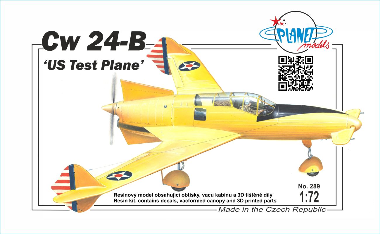 1/72 Cw 24-B 'US Test Plane' (resin kit)