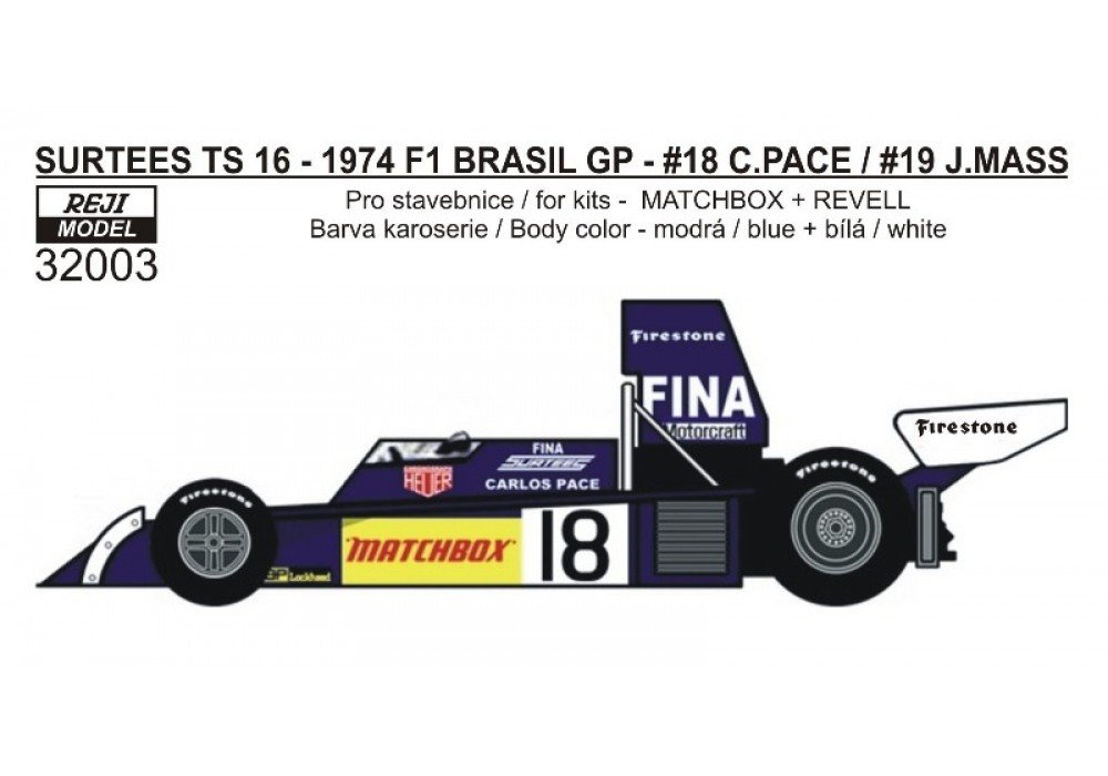 1/32 Surtees TS16 F1 Brasil GP 1974