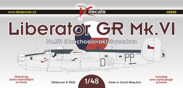 1/48 Liberator GR.Mk.VI No.311 Sqn. (1x camo)