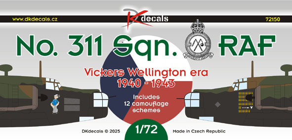 1/72 No.311(Czechoslovak) Sqn RAF - Wellingtons