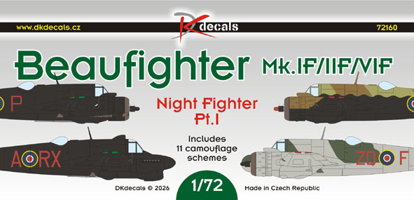 1/72 Beaufighter NF (11x camo) Part I.