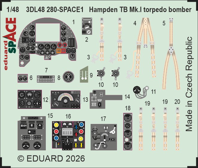 1/48 Hampden TB Mk.I torpedo bomber SPACE (ICM)