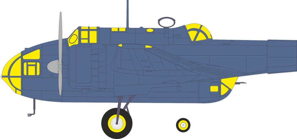Mask 1/48 Hampden TB Mk.I torpedo bomber (ICM)