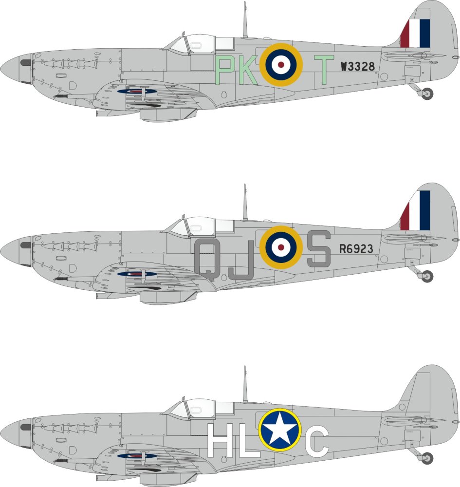 Mask 1/32 Spitfire Mk.Vb early code letters 