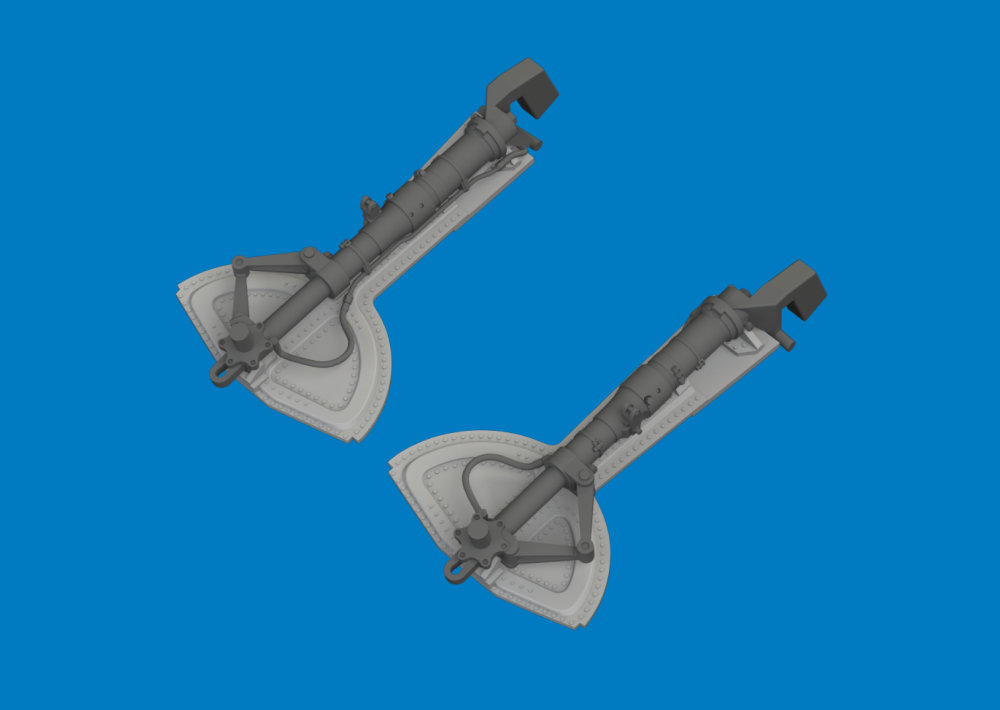 BRASSIN 1/32 Bf 109G undercar.legs PRINT (REV)