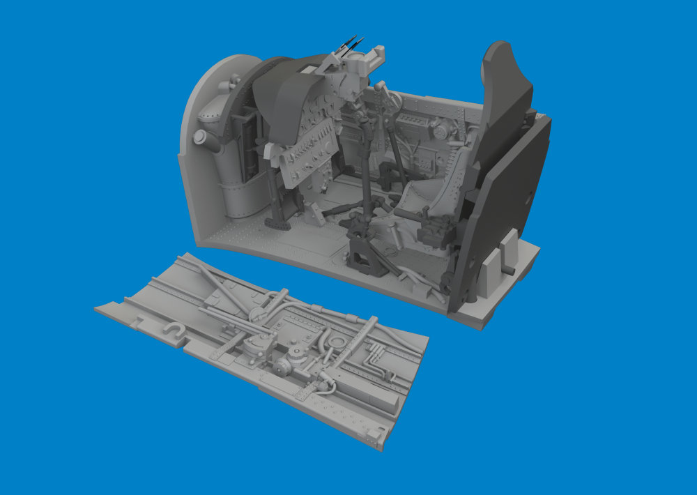 BRASSIN 1/48 P-40N cockpit PRINT (EDU)