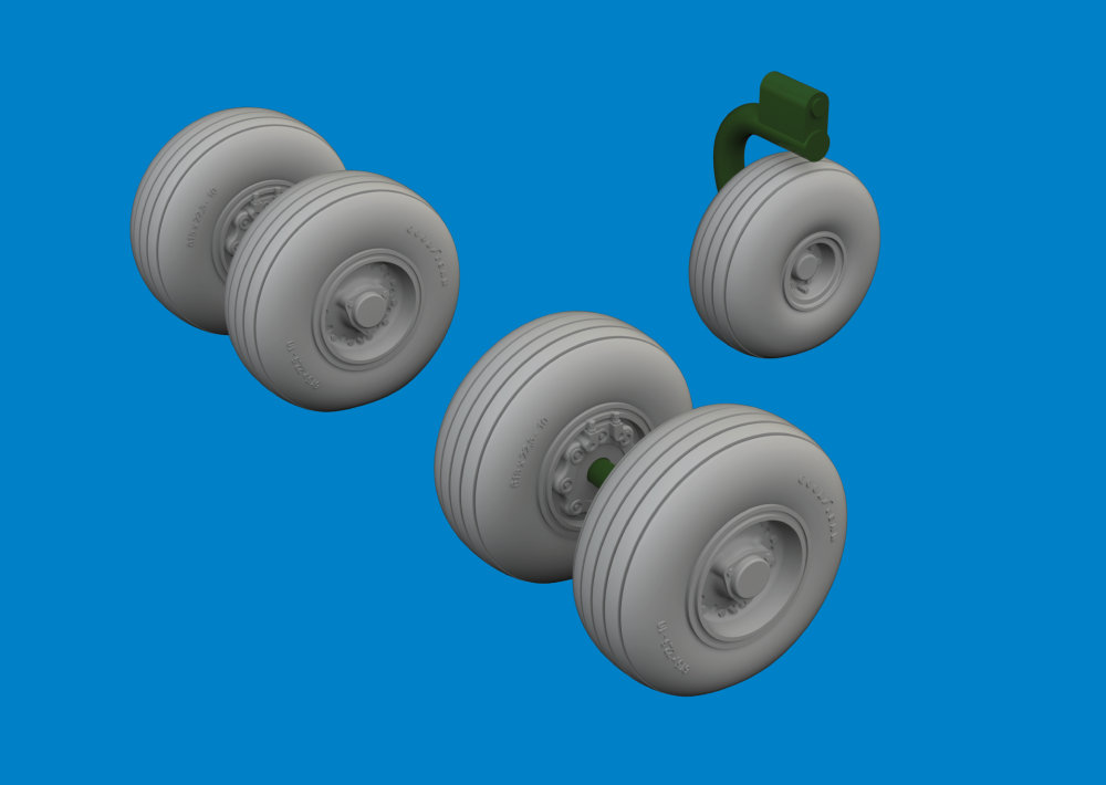 BRASSIN 1/48 Jaguar GR.1 / GR.1A wheels (AIRF)