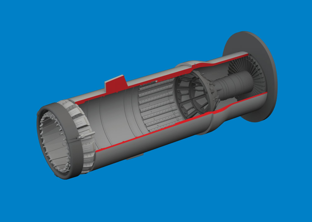 BRASSIN 1/48 MiG-21F exh.nozzle PRINT (EDU)