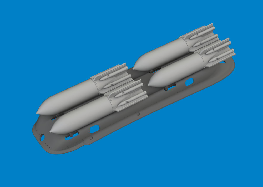 BRASSIN 1/48 S-199 4xETC 50 rack w/ bombs PRINT