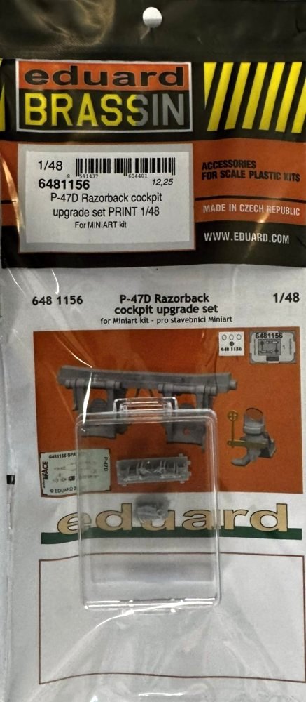 BRASSIN 1/48 P-47D Razorback cockpit upgrade set