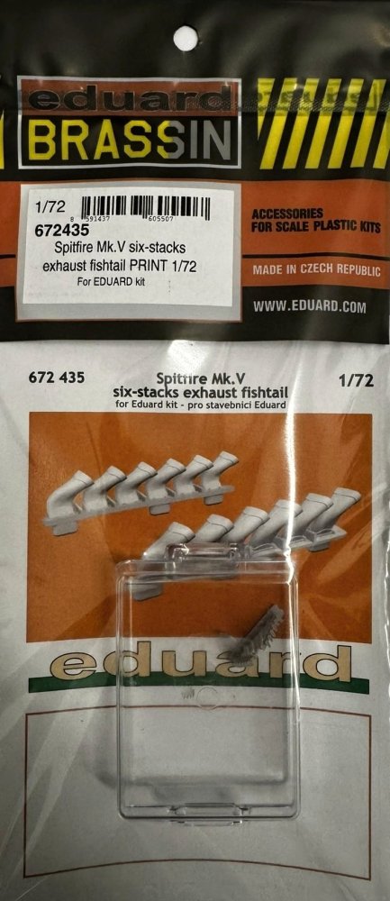 BRASSIN 1/72 Spitfire Mk.V 6-stacks exh.fishtail