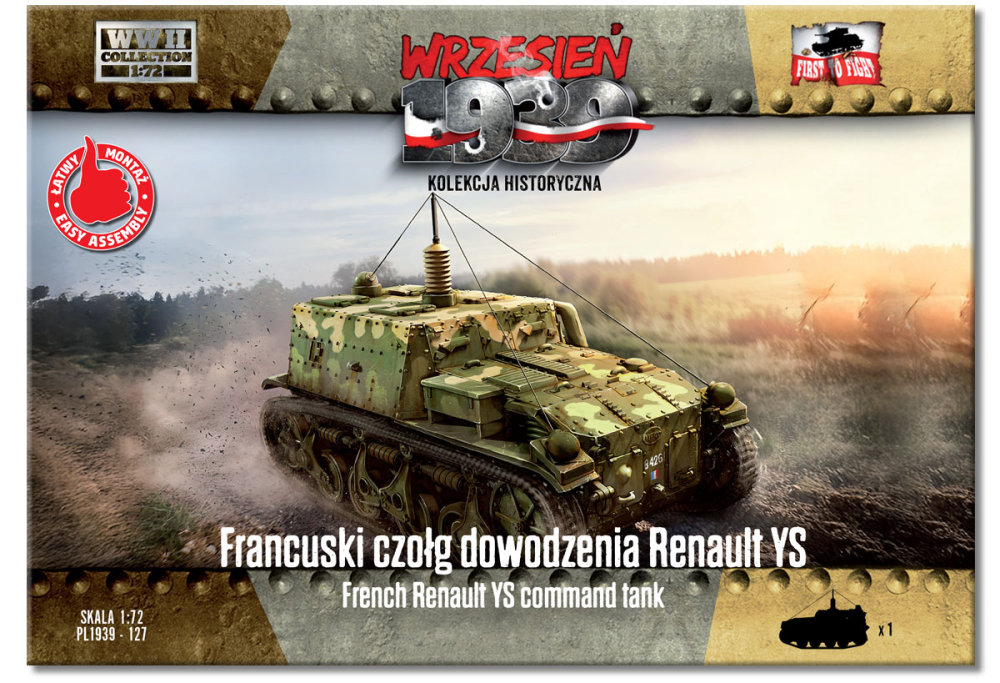 1/72 French Renault YS command tank
