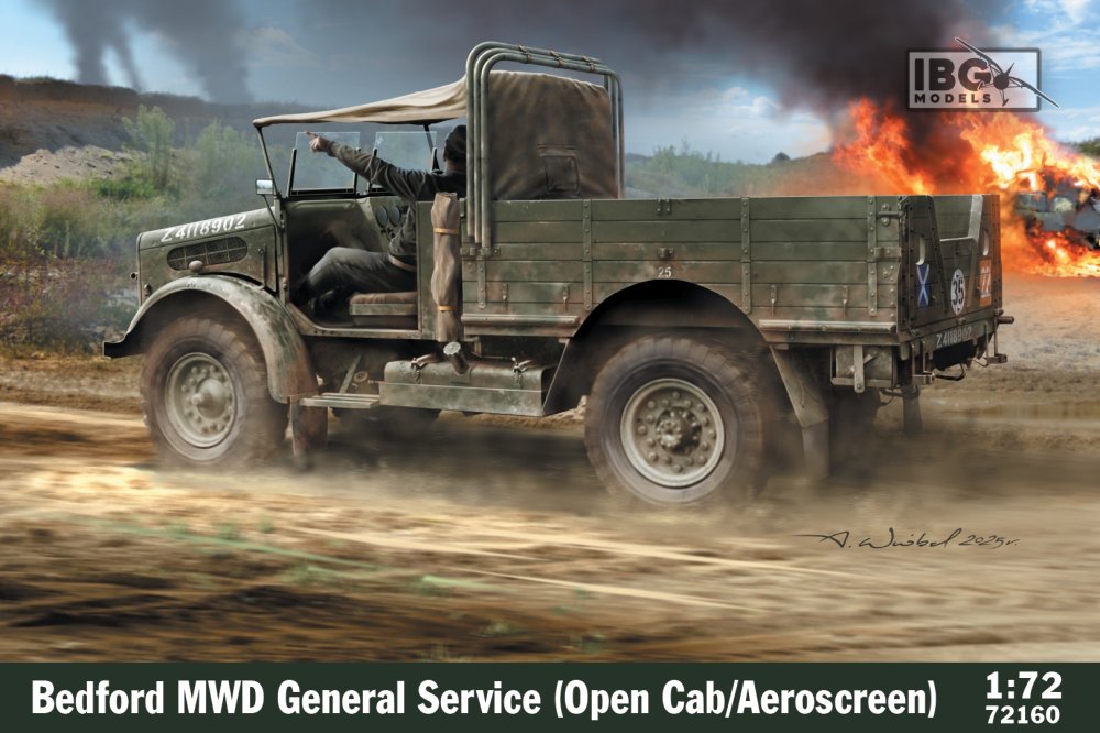 1/72 Bedford MWD Gen.Service (Open Cab/Aeroscreen)