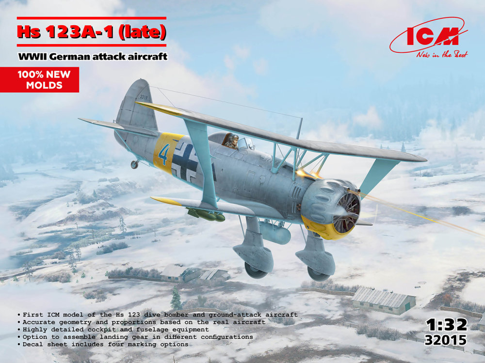 1/32 Hs 123A-1 (late) German WWII Attack Aircraft