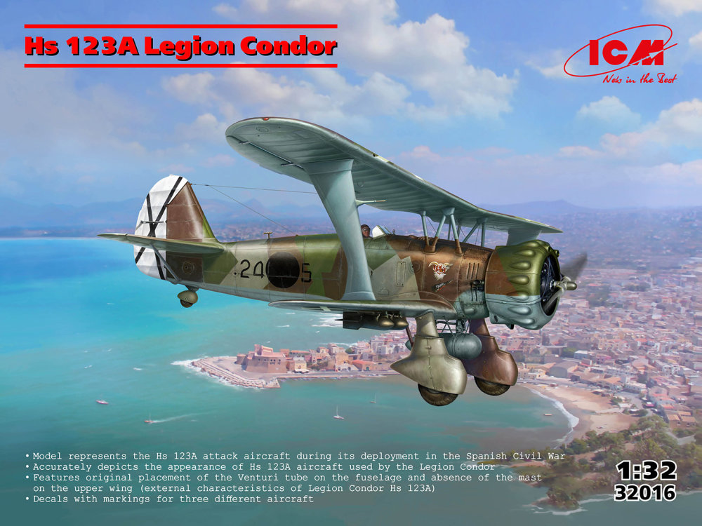 1/32 Hs 123A-1 Legion Condor (3x camo)
