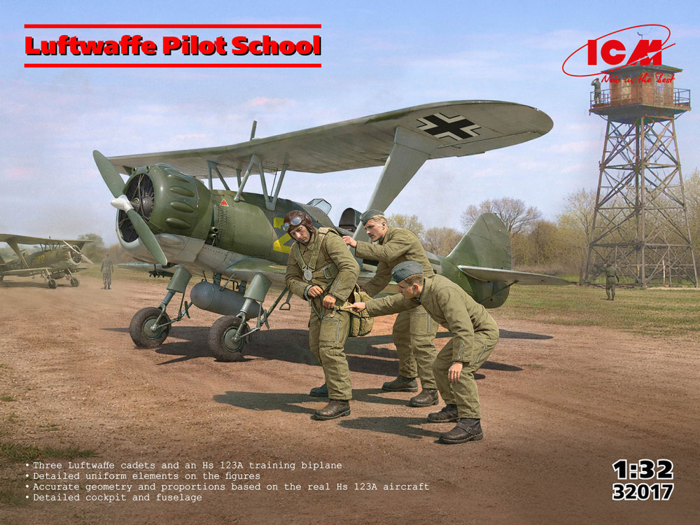 1/32 Luftwaffe Pilot School (Hs 123A & 3 fig.)