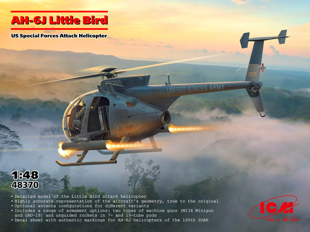 1/48 AH-6J Little Bird, US Spec. Forces Helicopter