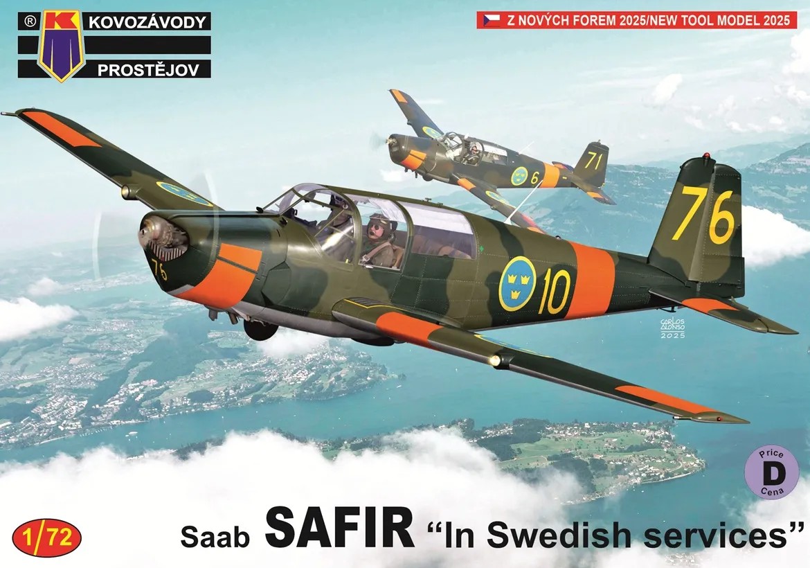 1/72 SAAB Safir 'In Swedish services' (4x camo)