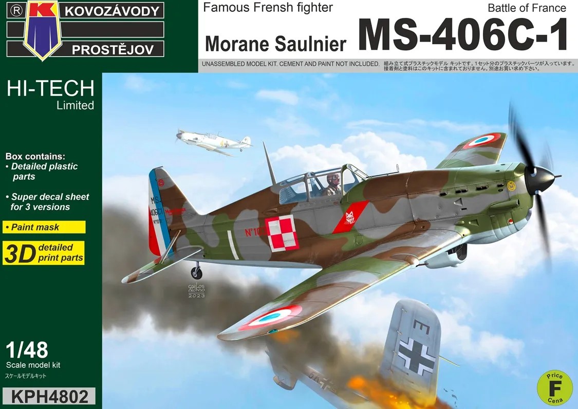 1/48 MS-406C-1 Battle of France (3x camo) HI-TECH