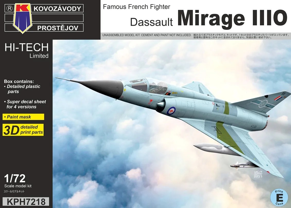 1/72 Dassault Mirage IIIO (4x camo) HI-TECH