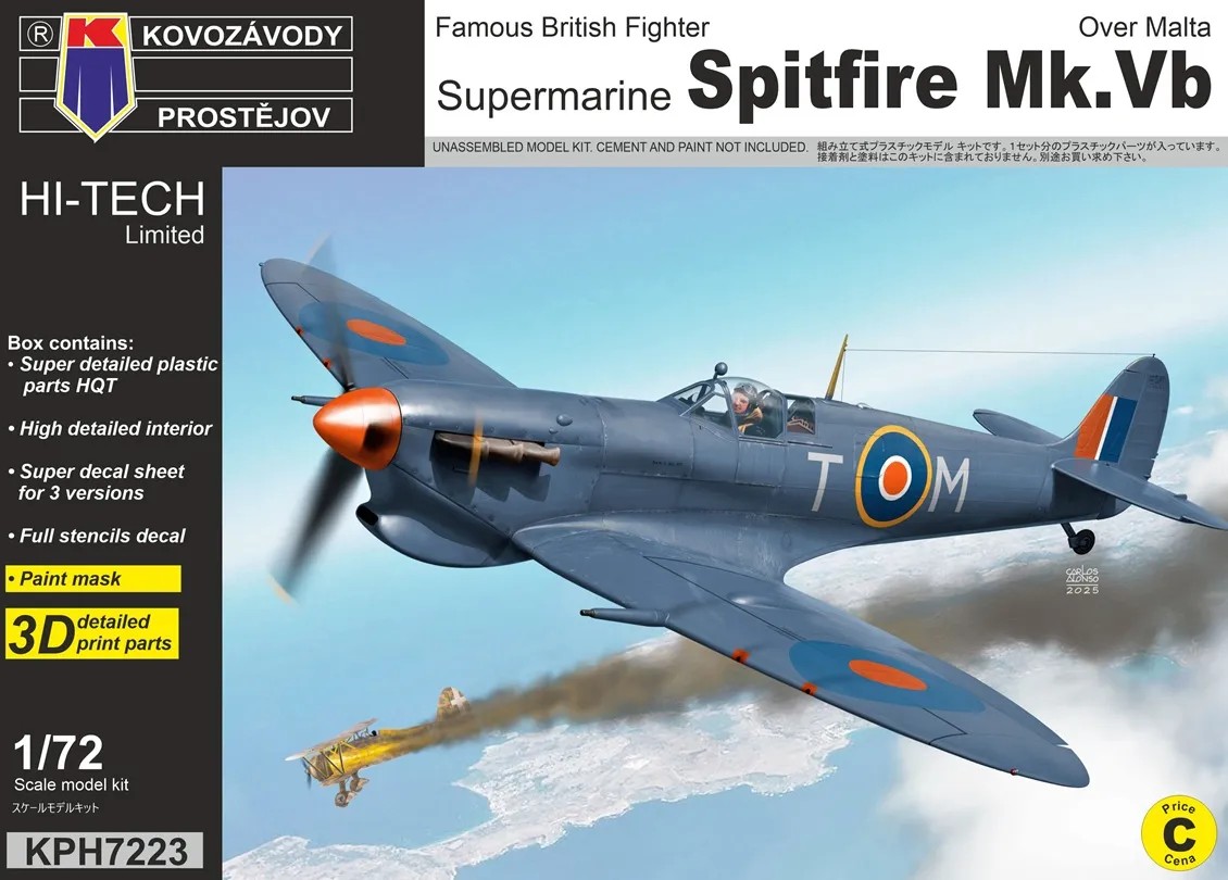 1/72 Spitfire Mk.Vb 'Over Malta' (3x camo) HI-TECH