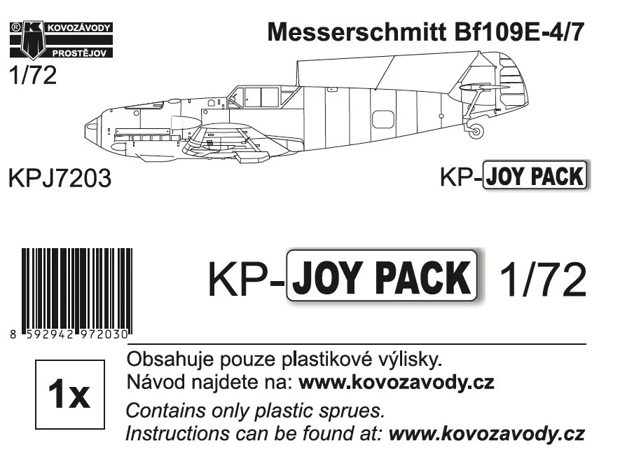1/72 Bf 109E-4/7 (no decals&instr.) KP-JOYPACK