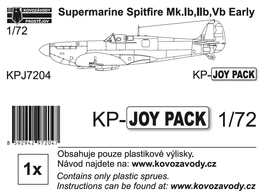 1/72 Spitfire Mk.Ib, IIb., Vb early (KP-JOYPACK)